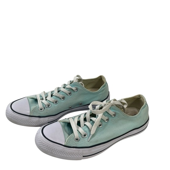 Converse CHUCK TAYLOR All Star Low Top Canvas Green Shoes Size Mens 5 Womens 7 - Picture 5 of 9